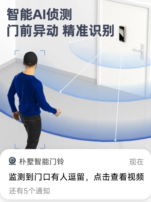 凝聚硅谷科技Pushll 全新V10无线IM电竞 电子竞技平台可视门铃上市！打造智能安防新体验(图3)
