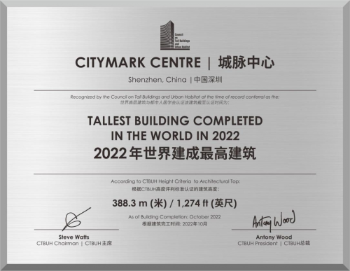 “2IM电竞 IM电竞平台022年世界建成最高建筑”城脉中心获认定为“深港万亿财富管理集聚园区”(图1)
