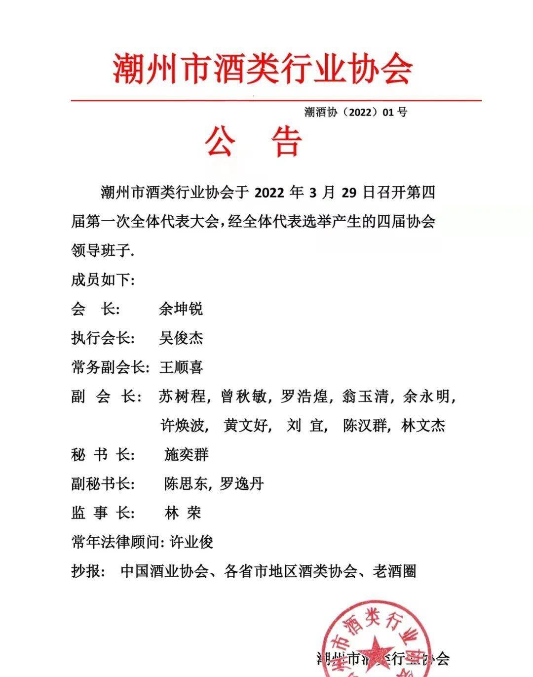 醉美协会│踏上新征程！潮州市酒类行业协会成IM电竞 IM电竞平台功换届(图1)