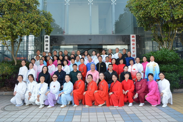曲靖市IM电竞 电子竞技平台老年人体育协会举行2023年太极拳展演(图5)