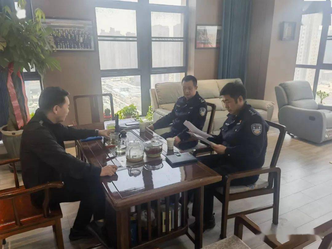 IM电竞 电子竞技平台中保安防集团：联访解｜未央公安治安大队走访陕西中保安防集团(图1)